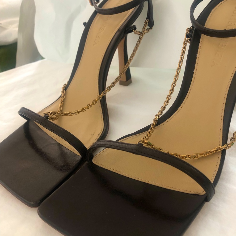 Bottega Veneta rubber sole sandal Ebony/Brown size 35